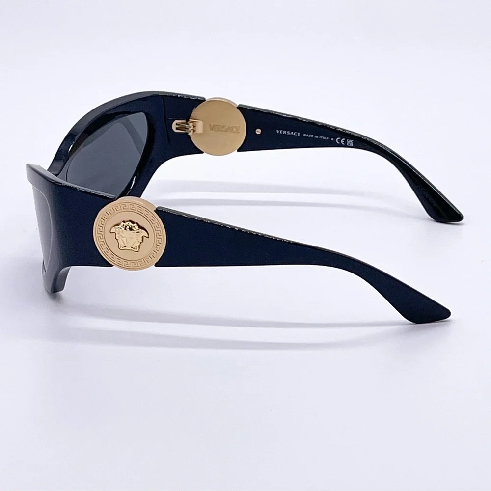 NEW VERSACE EMRATA SUNGLASSES VE4450 GB1/87 NEW SUNGLASSES MOD 4450 BLACK